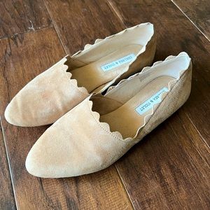 chelsea & violet suede flats - great used condition! -
